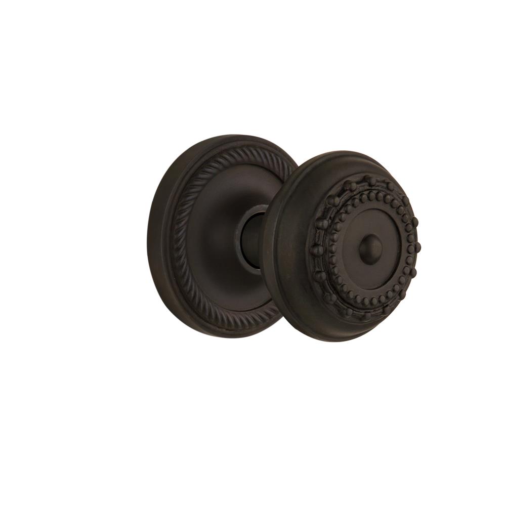 Nostalgic Warehouse ROPMEA Privacy Knob Rope rosette with Meadows Knob in Oil